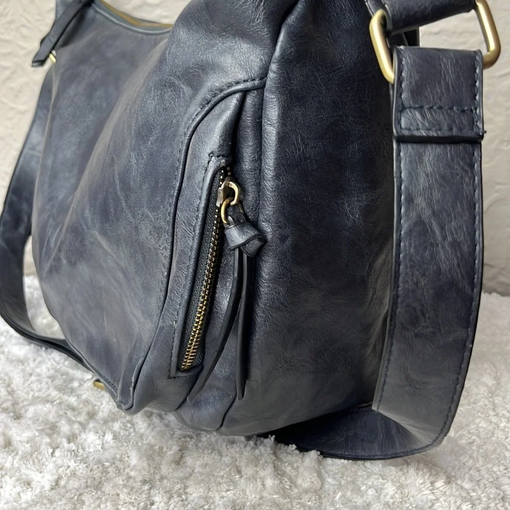 Joy Susan Debbie Vintage Vegan Hobo Crossbody Bag